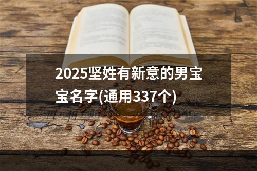 2025坚姓有新意的男宝宝名字(通用337个)