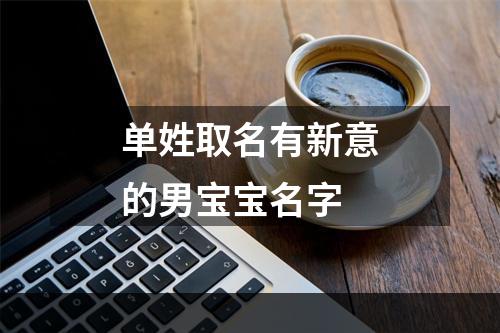 单姓取名有新意的男宝宝名字