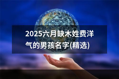 2025六月缺木姓费洋气的男孩名字(精选)