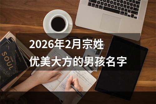 2026年2月宗姓优美大方的男孩名字