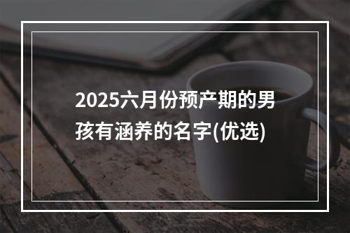 2025六月份预产期的男孩有涵养的名字(优选)