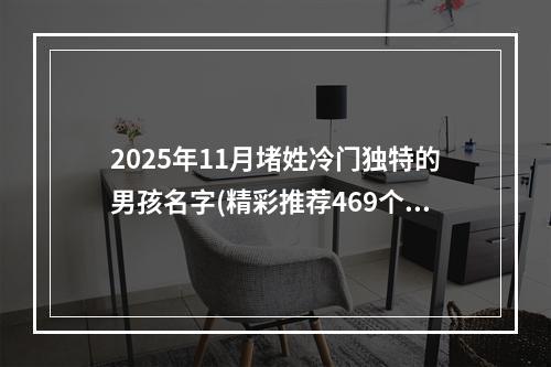 2025年11月堵姓冷门独特的男孩名字(精彩推荐469个)