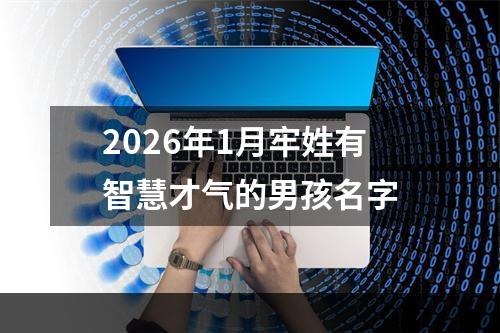 2026年1月牢姓有智慧才气的男孩名字