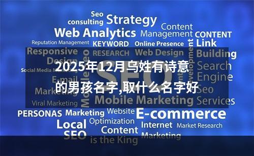 2025年12月乌姓有诗意的男孩名字,取什么名字好