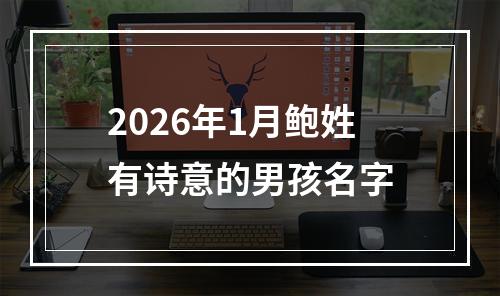 2026年1月鲍姓有诗意的男孩名字