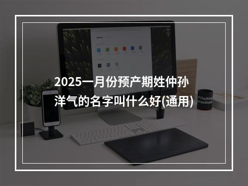 2025一月份预产期姓仲孙洋气的名字叫什么好(通用)