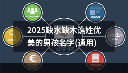 2025缺水缺木谯姓优美的男孩名字(通用)