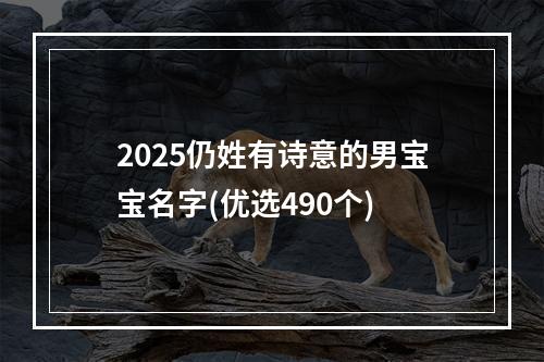 2025仍姓有诗意的男宝宝名字(优选490个)