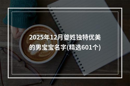 2025年12月夔姓独特优美的男宝宝名字(精选601个)