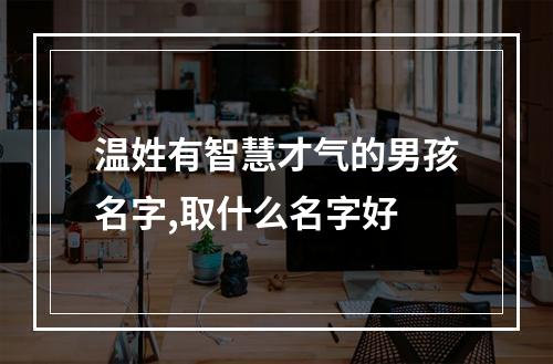 温姓有智慧才气的男孩名字,取什么名字好