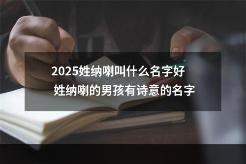 2025姓纳喇叫什么名字好 姓纳喇的男孩有诗意的名字