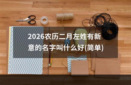 2026农历二月左姓有新意的名字叫什么好(简单)