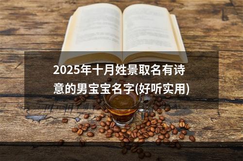 2025年十月姓景取名有诗意的男宝宝名字(好听实用)