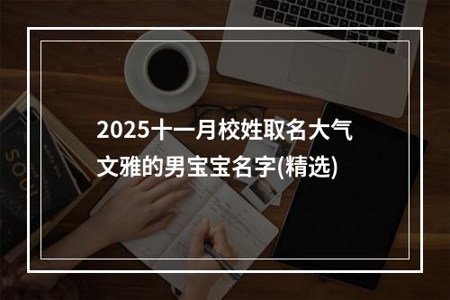 2025十一月校姓取名大气文雅的男宝宝名字(精选)