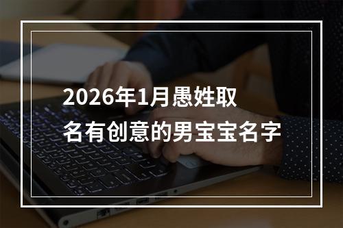 2026年1月愚姓取名有创意的男宝宝名字