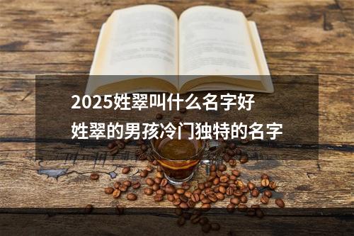 2025姓翠叫什么名字好 姓翠的男孩冷门独特的名字