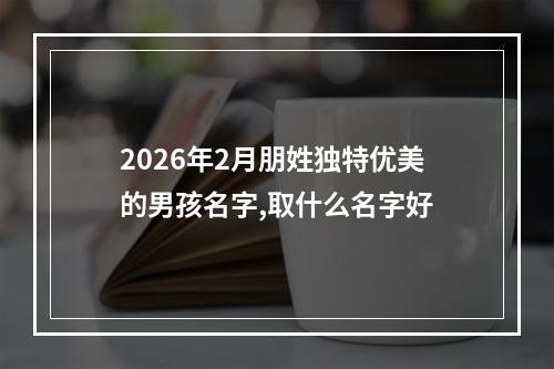 2026年2月朋姓独特优美的男孩名字,取什么名字好