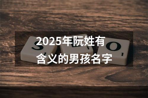 2025年阮姓有含义的男孩名字