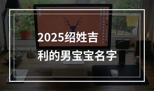 2025绍姓吉利的男宝宝名字