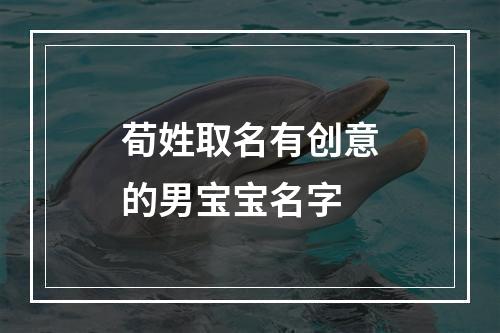 荀姓取名有创意的男宝宝名字