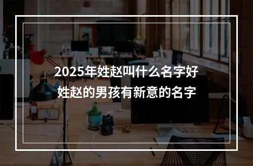 2025年姓赵叫什么名字好 姓赵的男孩有新意的名字