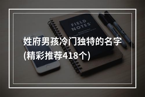 姓府男孩冷门独特的名字(精彩推荐418个)