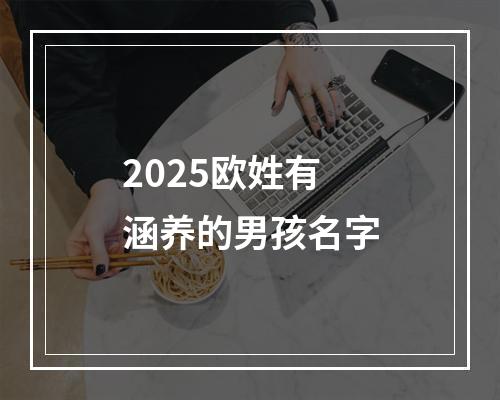 2025欧姓有涵养的男孩名字