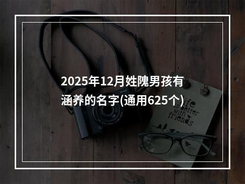 2025年12月姓隗男孩有涵养的名字(通用625个)