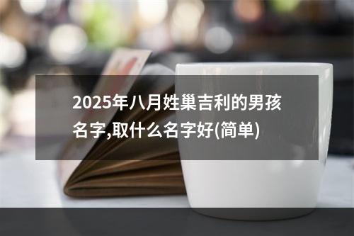 2025年八月姓巢吉利的男孩名字,取什么名字好(简单)