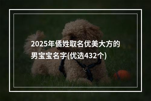 2025年僪姓取名优美大方的男宝宝名字(优选432个)