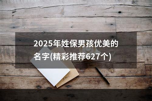 2025年姓保男孩优美的名字(精彩推荐627个)
