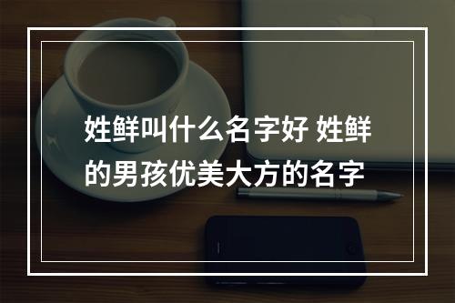 姓鲜叫什么名字好 姓鲜的男孩优美大方的名字