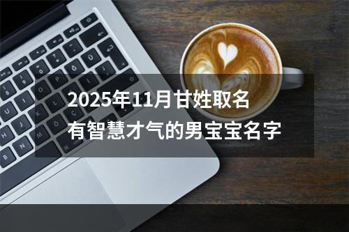 2025年11月甘姓取名有智慧才气的男宝宝名字