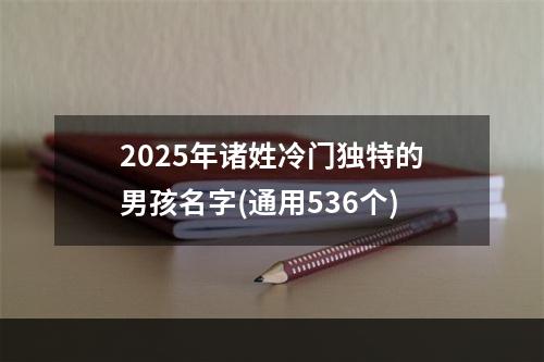 2025年诸姓冷门独特的男孩名字(通用536个)