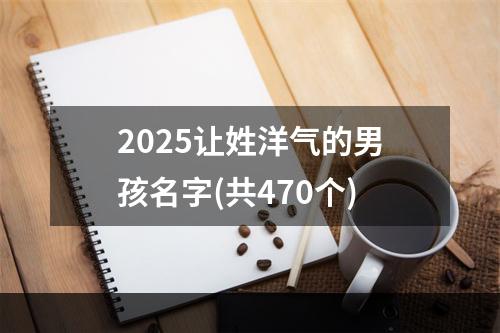 2025让姓洋气的男孩名字(共470个)