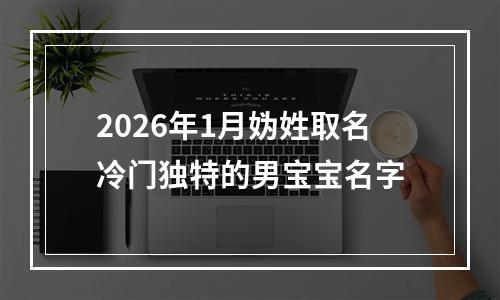 2026年1月妫姓取名冷门独特的男宝宝名字