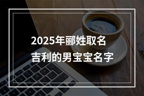 2025年郦姓取名吉利的男宝宝名字