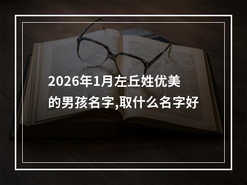2026年1月左丘姓优美的男孩名字,取什么名字好