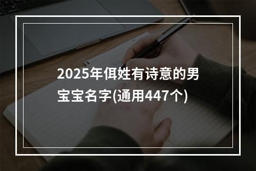 2025年佴姓有诗意的男宝宝名字(通用447个)