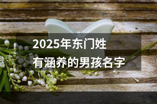2025年东门姓有涵养的男孩名字