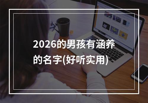 2026的男孩有涵养的名字(好听实用)