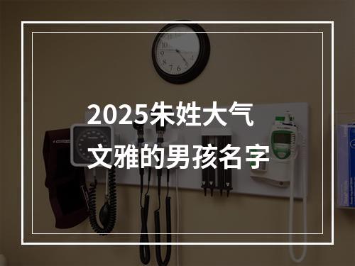 2025朱姓大气文雅的男孩名字