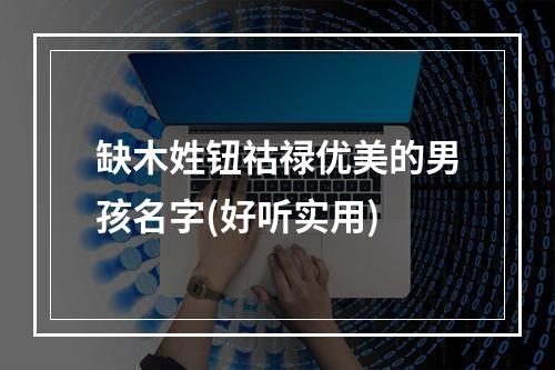 缺木姓钮祜禄优美的男孩名字(好听实用)