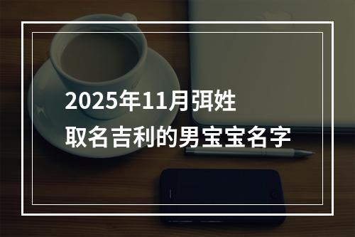 2025年11月弭姓取名吉利的男宝宝名字