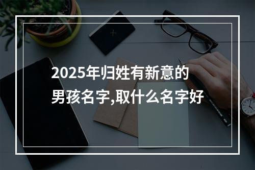 2025年归姓有新意的男孩名字,取什么名字好