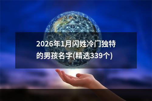2026年1月闪姓冷门独特的男孩名字(精选339个)