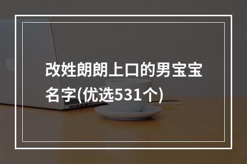 改姓朗朗上口的男宝宝名字(优选531个)