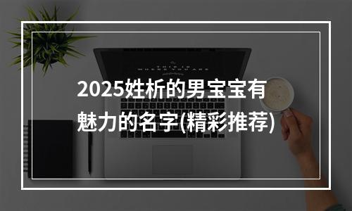 2025姓析的男宝宝有魅力的名字(精彩推荐)