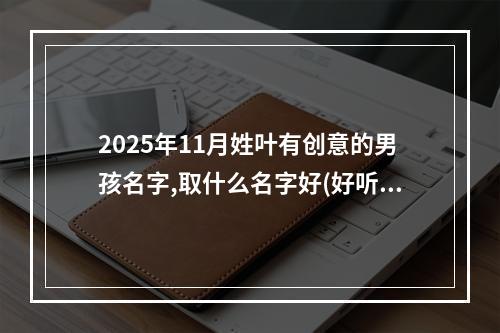 2025年11月姓叶有创意的男孩名字,取什么名字好(好听实用)