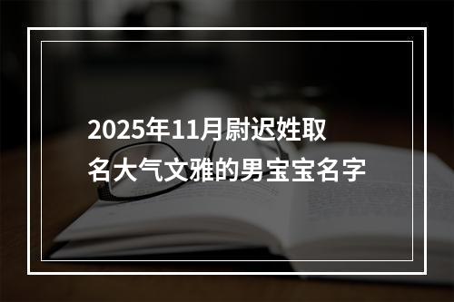 2025年11月尉迟姓取名大气文雅的男宝宝名字